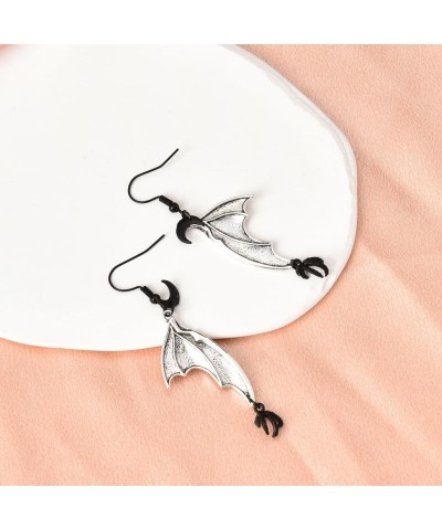 Halloween Bat Earrings for Women Men Gothic Punk Bat Dangle Earrings Halloween Themed Gifts for Boys Girls Halloween Costume ...