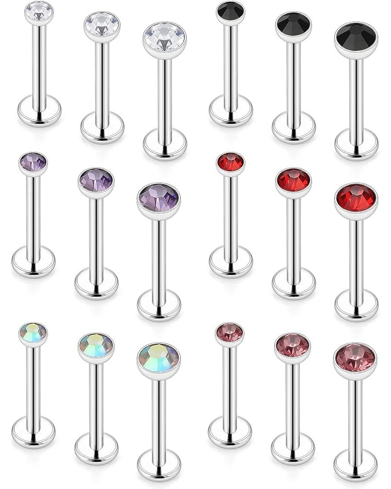 16G Lip Rings Stainless Steel Labret Monroe Lip Rings Nail Cartilage Tragus Helix Earrings Studs Ring Medusa Piercing Jewelry...