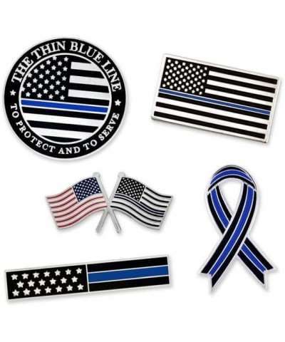 Thin Blue Line Lapel Pin 5pc Pin Set Set of 5 Pins $30.47 Others