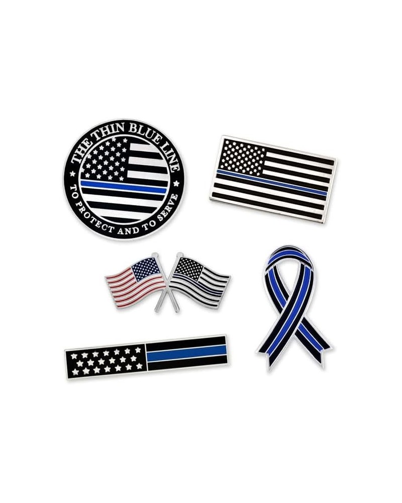 Thin Blue Line Lapel Pin 5pc Pin Set Set of 5 Pins $30.47 Others