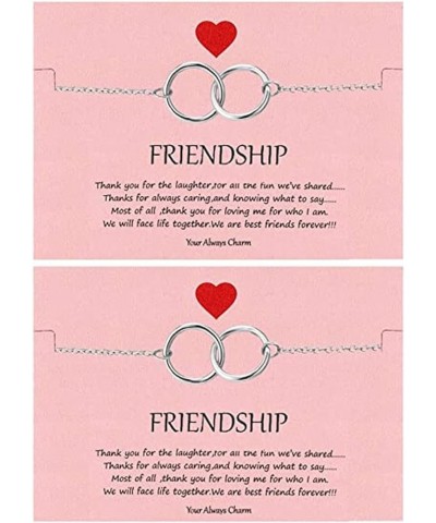 2/3/4/5 Friendship Bracelets Bff Matching Heart Bracelet Sister Bestie Bracelet Best Friend Friendship Gifts for Women Teen G...