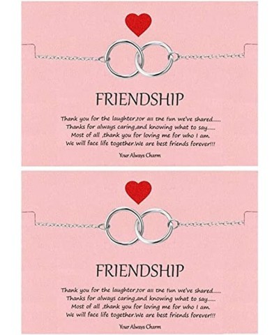 2/3/4/5 Friendship Bracelets Bff Matching Heart Bracelet Sister Bestie Bracelet Best Friend Friendship Gifts for Women Teen G...