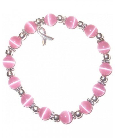 Cancer Awareness Beaded Stretch Bracelet, Will Fit Most Wrists, Show support or Wear in Memory, Comes Packaged. Breast Cancer...