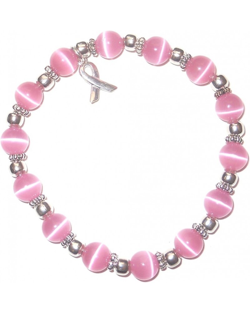 Cancer Awareness Beaded Stretch Bracelet, Will Fit Most Wrists, Show support or Wear in Memory, Comes Packaged. Breast Cancer...