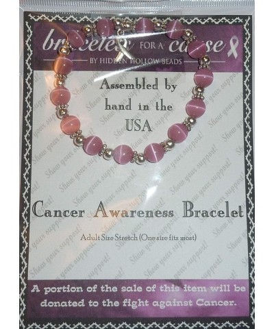 Cancer Awareness Beaded Stretch Bracelet, Will Fit Most Wrists, Show support or Wear in Memory, Comes Packaged. Breast Cancer...