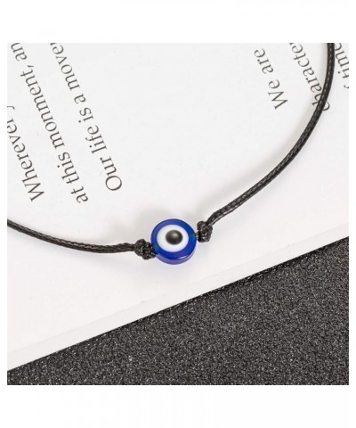 Evil Eye Anklet Bracelet for Women Men Teen Girls Boys Handmade Simple String Waterproof Ankle Bracelets for Women Minimalist...