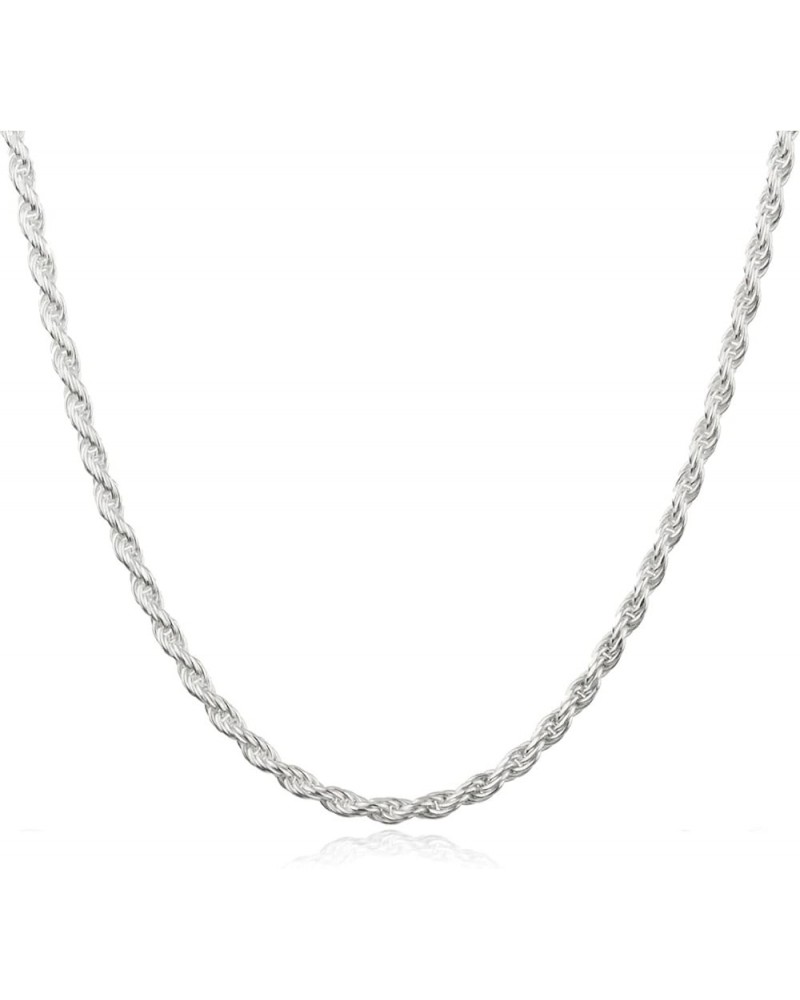 Italian .925 Sterling Silver 1.5mm or 2.25mm Rope Chain Necklace 26.0 Inches 1.5MM $15.94 Necklaces