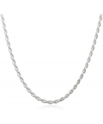 Italian .925 Sterling Silver 1.5mm or 2.25mm Rope Chain Necklace 26.0 Inches 1.5MM $15.94 Necklaces