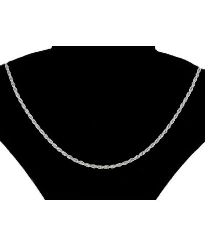 Italian .925 Sterling Silver 1.5mm or 2.25mm Rope Chain Necklace 26.0 Inches 1.5MM $15.94 Necklaces