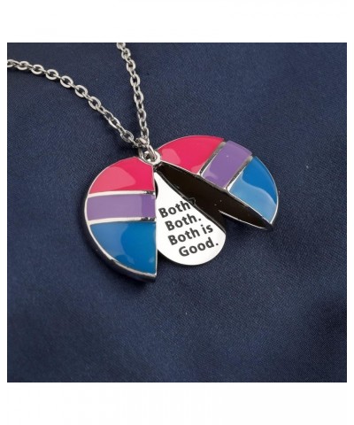 Bisexual Pride Necklace Bisexuality Pride Flag Pink Purple Blue Jewelry Bisexual Open Locket Necklace BOTH IS GOOD N $11.32 N...