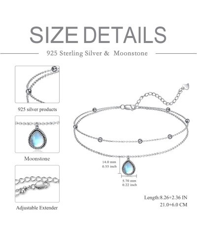 Double Layered chain 925 Sterling Silver Evil Eye Daisy Sunflower Butterfly Anklets for Girls Women birthday gifts Summer Bea...