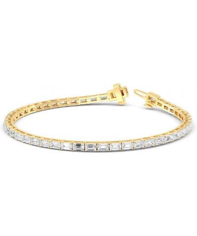 1-20 Carat (ctw) White Gold Emerald Cut LAB GROWN Diamond Bracelets (Color E-F Clarity VS2-SI1) Yellow Gold 2.5 carats $1.00 ...