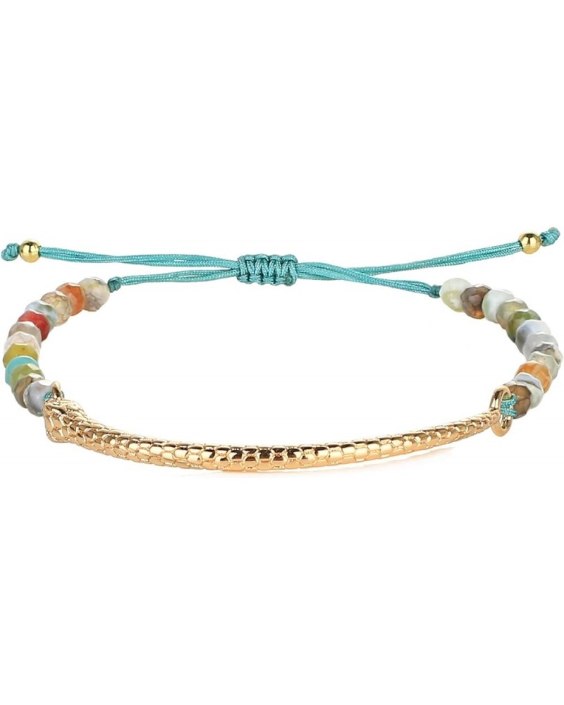 Friendship Bracelets Handmade Single Strand Gold Beaded Bar Bracelets Chic Bangle Colorful 06J $7.12 Bracelets