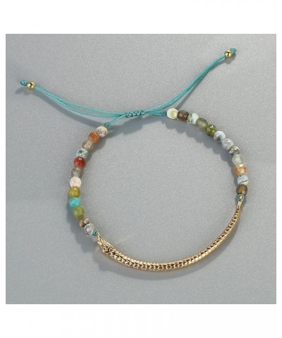 Friendship Bracelets Handmade Single Strand Gold Beaded Bar Bracelets Chic Bangle Colorful 06J $7.12 Bracelets