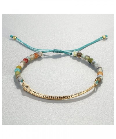 Friendship Bracelets Handmade Single Strand Gold Beaded Bar Bracelets Chic Bangle Colorful 06J $7.12 Bracelets