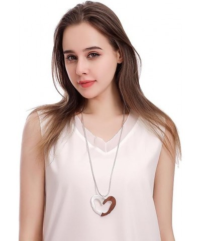 Heartfelt Glam: 80cm Sweater Chain with Oversized Heart Pendant - Casual Chic & Versatile Statement Piece! FashionFrenzy Hear...