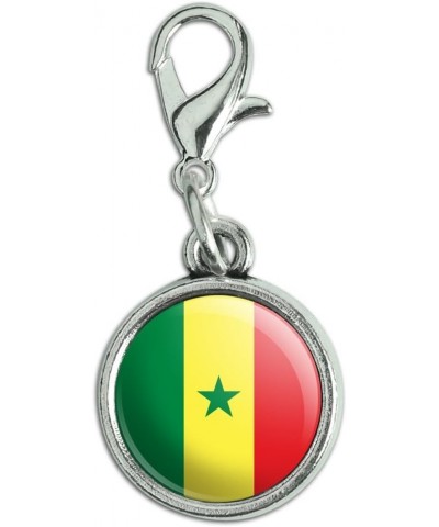 Antiqued Bracelet Pendant Zipper Pull Charm with Lobster Clasp Country National Flag O-S Senegal National Country Flag $8.69 ...