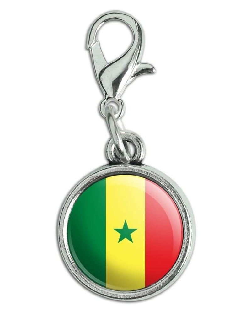 Antiqued Bracelet Pendant Zipper Pull Charm with Lobster Clasp Country National Flag O-S Senegal National Country Flag $8.69 ...