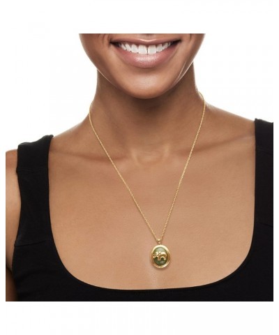 Jade Elephant Pendant Necklace in 18kt Gold Over Sterling. 18 inches $64.80 Necklaces