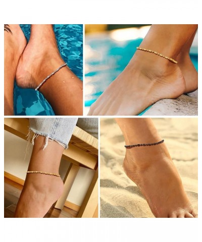 Dainty Anklet for Women Teen Girls, Customize Name Available, Stainless Steel Ankle Bracelet Beautiful Summer Jewelry, 8.5"-1...