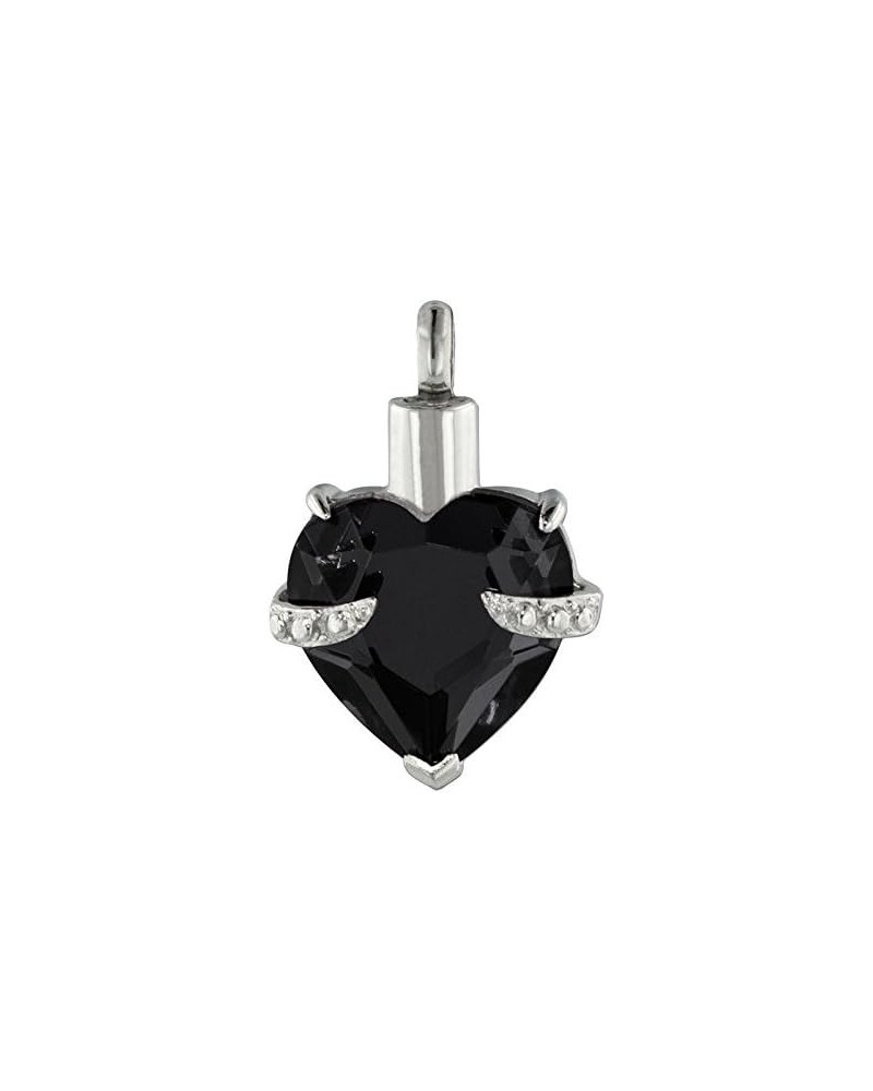 Hold My Heart Cremation Jewelry Black Onyx $22.34 Necklaces