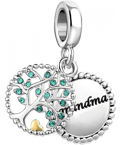 Tree of Life Family Charms for Mom Daughter Sister Auntie Grandma Compatible With Pandora Charms Bracelets Grandma $6.23 Brac...