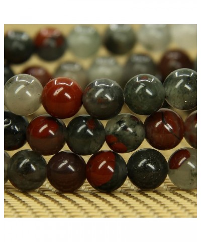 Natural Gemstone 6mm Round Beads Stretch Bracelet 7 Inch African Bloodstone $7.79 Bracelets