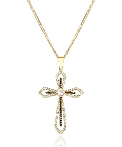 Cross Necklace for Women 18K Gold Plated Cross Pendant Choker Necklace for teen girls Hope01-Gold $9.50 Necklaces