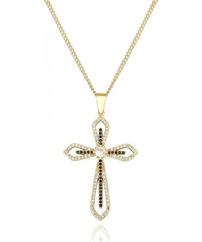 Cross Necklace for Women 18K Gold Plated Cross Pendant Choker Necklace for teen girls Hope01-Gold $9.50 Necklaces