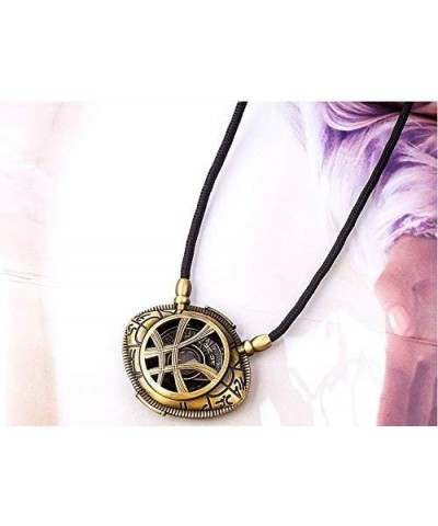 2 Piece New Dr Strange Necklace Eye of Agamotto Costume Prop Stone Pendant Glow in The Dark Gift for Christmas, Valentine's D...