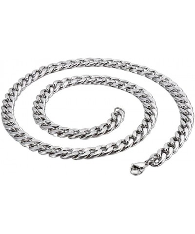 Cuban Chain Necklace 316L Stainless Steel Curb Link Chain for Women Men 3/4/5/6/7/10mm Width,18/20/22/24/26/28 inch Length 22...