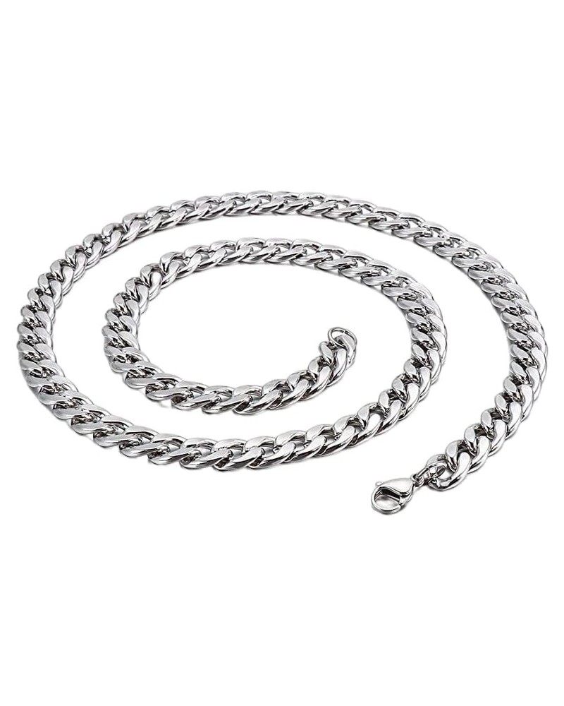 Cuban Chain Necklace 316L Stainless Steel Curb Link Chain for Women Men 3/4/5/6/7/10mm Width,18/20/22/24/26/28 inch Length 22...