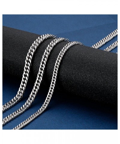 Cuban Chain Necklace 316L Stainless Steel Curb Link Chain for Women Men 3/4/5/6/7/10mm Width,18/20/22/24/26/28 inch Length 22...