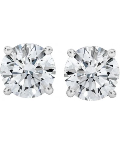 IGI Certified (0.10ct & up) Bright White Round Diamond stud 14K (Color-FGH, Clarity-I2) White Gold 0.07 carats $47.98 Earrings