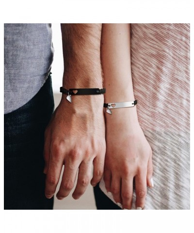 Matching Couples Bracelets for Women Men Long Distance Bracelets for Couples His Hers Bracelets Relationship Bracelets Annive...