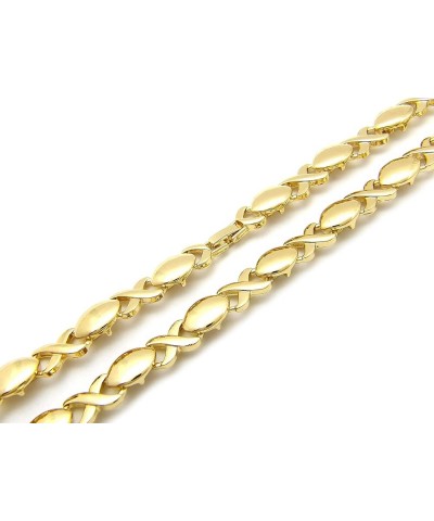 Women's Fashion 9 mm 18 inches XO Chain Necklace Gold / 9mm 18 $12.25 Necklaces