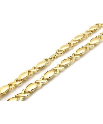 Women's Fashion 9 mm 18 inches XO Chain Necklace Gold / 9mm 18 $12.25 Necklaces