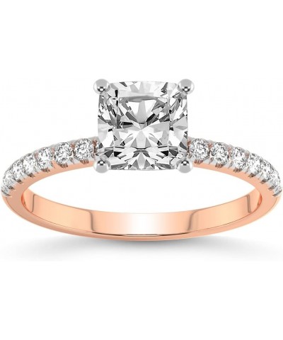 1 Carat - 5 Carat | IGI Certified Lab Grown Diamond Ring | 14K Or 18K in White, Yellow Or Rose Gold | Olivia Secret Halo Lab ...