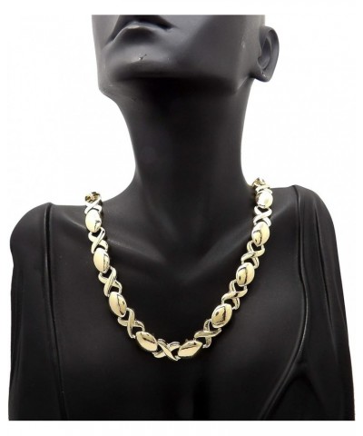 Women's Fashion 9 mm 18 inches XO Chain Necklace Gold / 9mm 18 $12.25 Necklaces