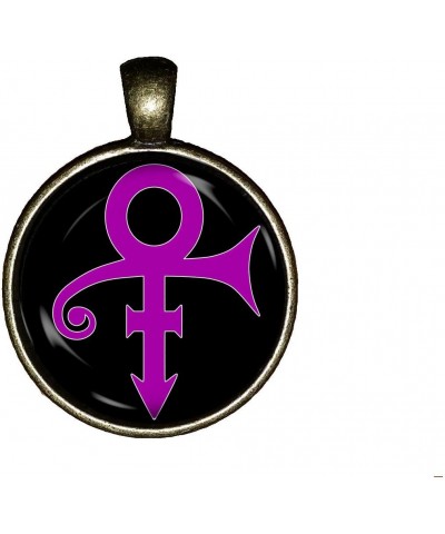 Prince Symbol Necklace Memorial R.I.P. Handmade Purple Rain Jewelry Gift Pendant $11.49 Necklaces