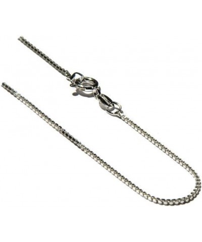 Sterling Silver 1Mm Box Link Chain Necklace 20.0 Inches $7.43 Necklaces