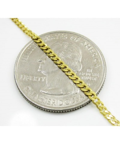 10K Yellow Gold 2mm Curb Chain Necklace, 16" - 30 20.0 Inches $69.58 Necklaces