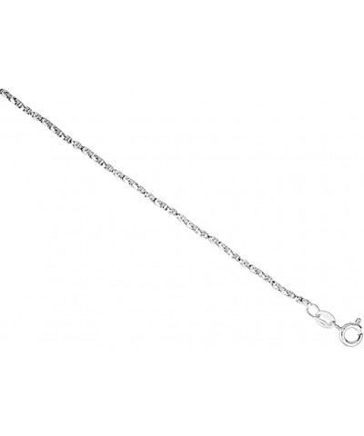 Sterling Silver 1mm - 1.5mm Twisted Box Chain Necklace for Women Nickel Free Italy, 16-30 inch 18.0 Inches 1.4mm Twisted Box ...