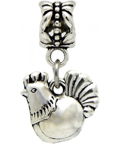 Dangle Chicken/Hen Charm Bead for Charms Bracelets $7.79 Bracelets