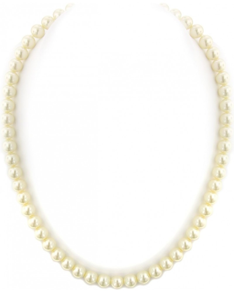 1928 Jewelry Classic 8mm Round Faux Pearl Strand Necklace For Women 18 $18.72 Necklaces