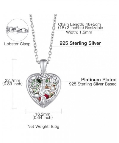 Heart Locket Necklace that Holds Pictures, 925 Sterling Silver/18K Gold/Platinum Plated Heart/Angel Wing/Tree of Life Photo P...