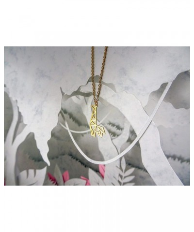 Giraffe Gold Origami Jewelry & Gold Geometric Necklace – 18 Karat Plated Gold Necklace & Giraffe Necklaces for Women – Giraff...