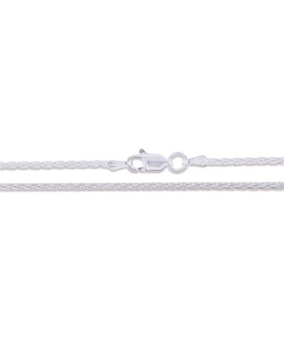 Sterling Silver Diamond-Cut Wheat Chain Solid 925 Italy New Foxtail Spiga Necklace 1.5mm Length 26 Inches $16.34 Necklaces