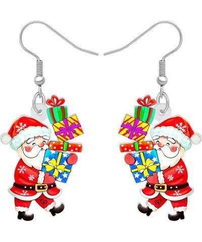 Acrylic Christmas Snowman Earrings Dangle Gingerbread Jewelry Hypoallergenic for Women Teen Girls Friends Gifts Charms Santa ...