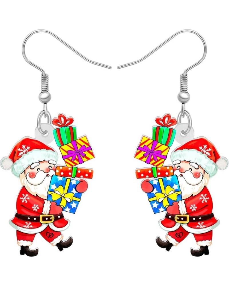 Acrylic Christmas Snowman Earrings Dangle Gingerbread Jewelry Hypoallergenic for Women Teen Girls Friends Gifts Charms Santa ...